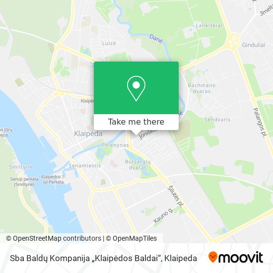 Sba Baldų Kompanija „Klaipėdos Baldai“ map