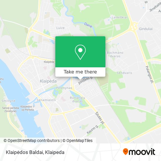 Карта Klaipėdos Baldai
