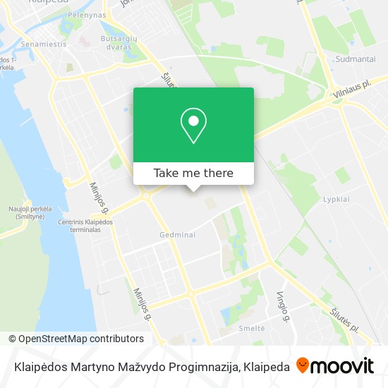 Klaipėdos Martyno Mažvydo Progimnazija map