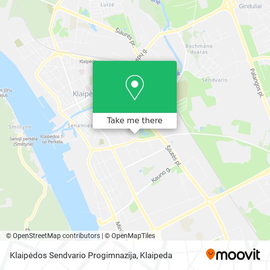 Klaipėdos Sendvario Progimnazija map