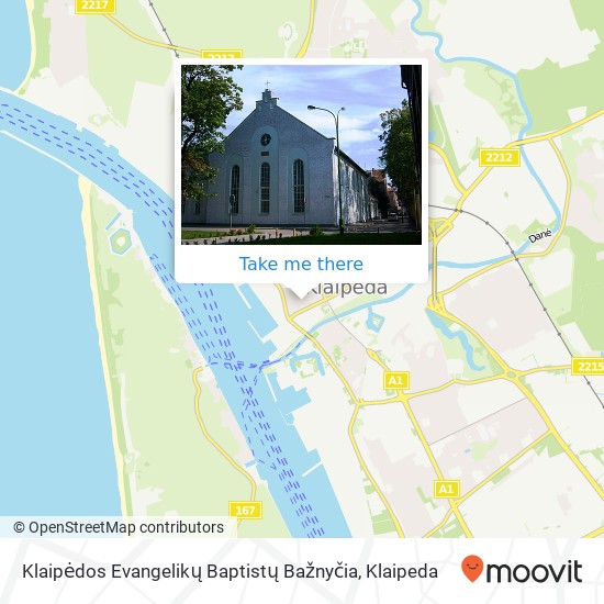 Klaipėdos Evangelikų Baptistų Bažnyčia map