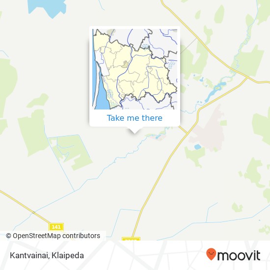 Kantvainai map