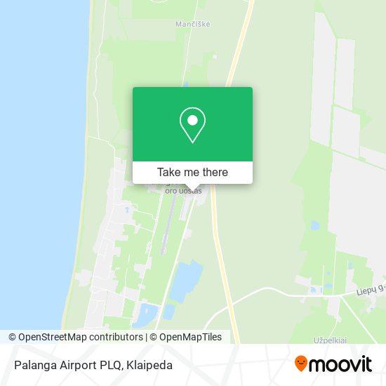 Palanga Airport PLQ map