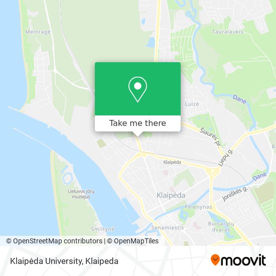 Klaipėda University map