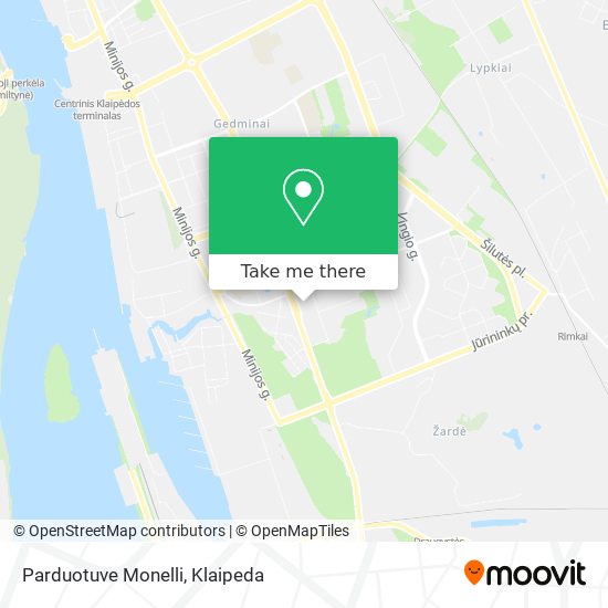 Parduotuve Monelli map