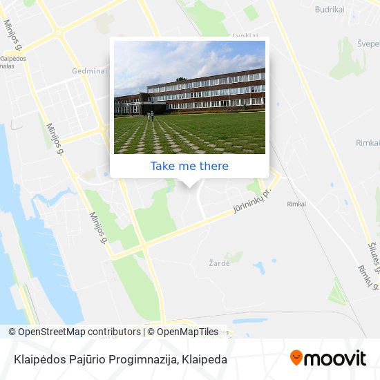 Карта Klaipėdos Pajūrio Progimnazija