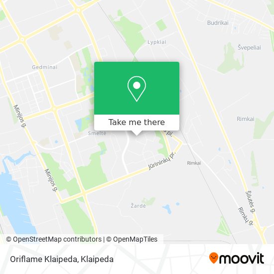 Карта Oriflame Klaipeda