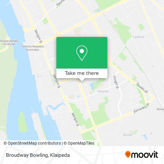 Broudway Bowling map