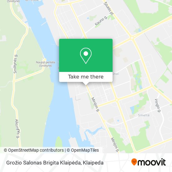 Карта Grožio Salonas Brigita Klaipėda