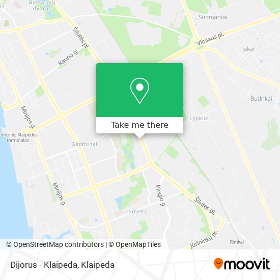 Dijorus - Klaipeda map