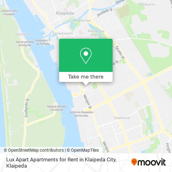Lux Apart Apartments for Rent in Klaipeda City map