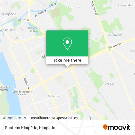 Карта Sostena Klaipėda