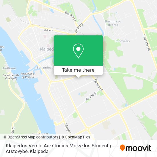 Klaipėdos Verslo Aukštosios Mokyklos Studentų Atstovybė map