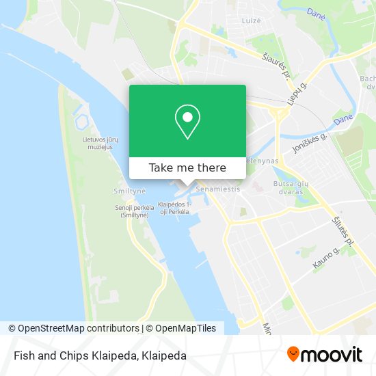 Fish and Chips Klaipeda map