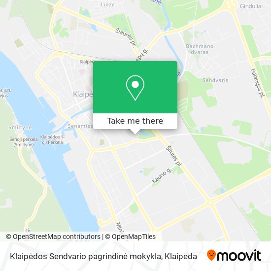Карта Klaipėdos Sendvario pagrindinė mokykla