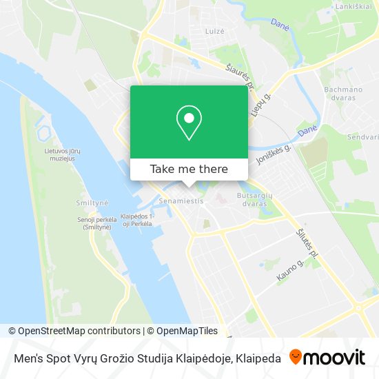 Men's Spot Vyrų Grožio Studija Klaipėdoje map