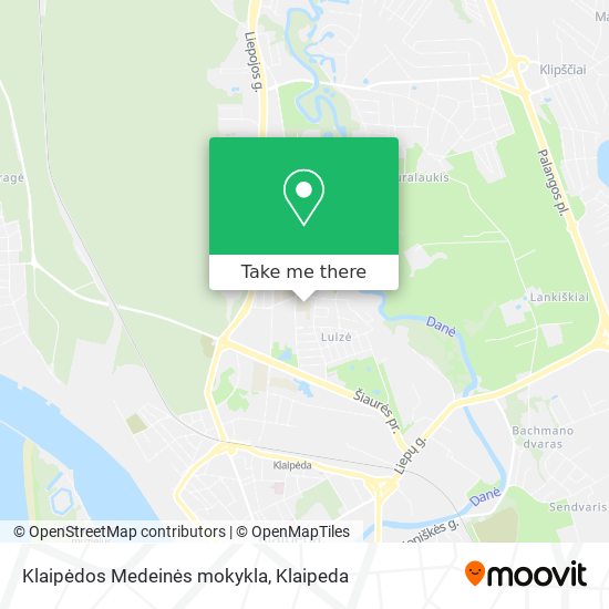 Карта Klaipėdos Medeinės mokykla