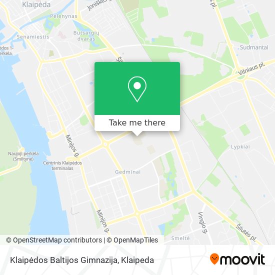 Klaipėdos Baltijos Gimnazija map