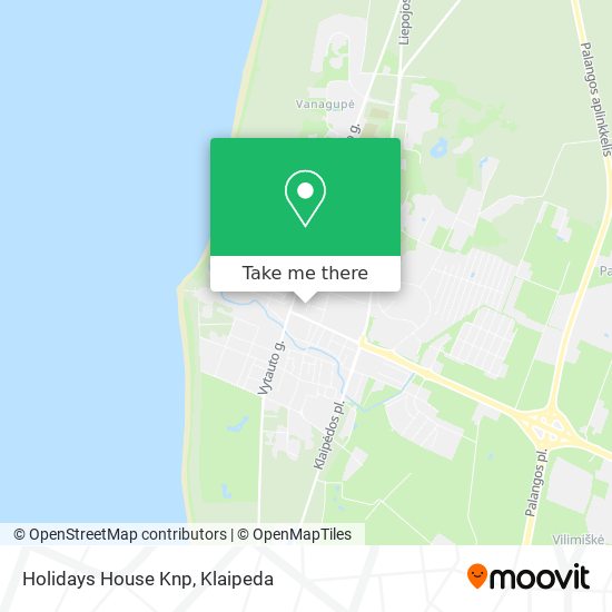 Holidays House Knp map