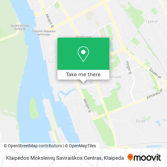 Карта Klaipėdos Moksleivių Saviraiškos Centras