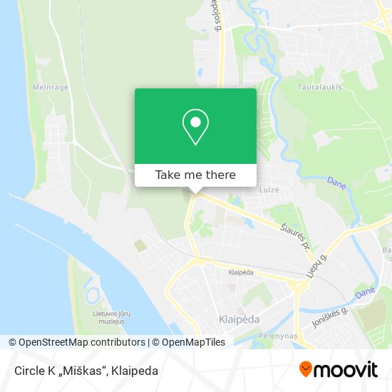 Circle K „Miškas“ map