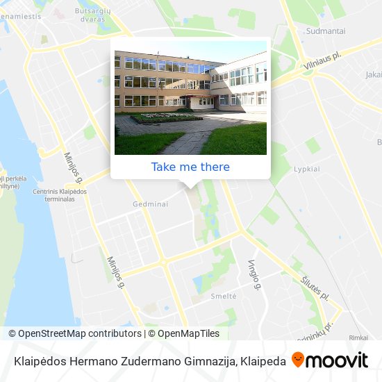 Klaipėdos Hermano Zudermano Gimnazija map