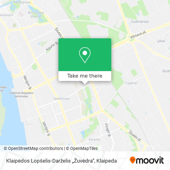 Klaipėdos Lopšelis-Darželis „Žuvėdra“ map