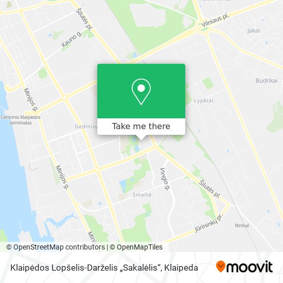 Карта Klaipėdos Lopšelis-Darželis „Sakalėlis“