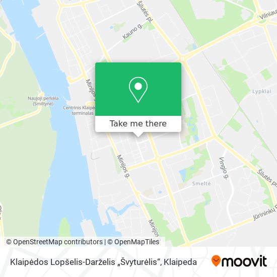 Карта Klaipėdos Lopšelis-Darželis „Švyturėlis“