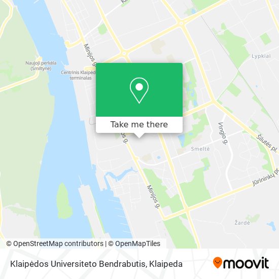 Klaipėdos Universiteto Bendrabutis map