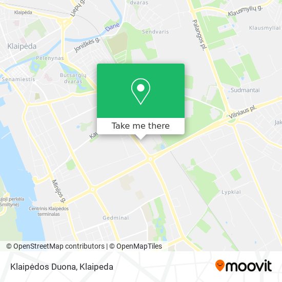 Карта Klaipėdos Duona