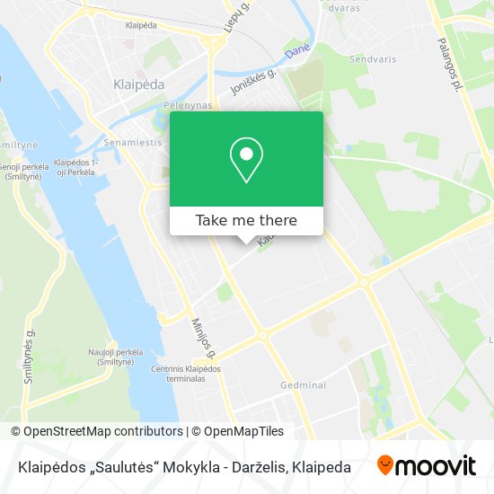 Карта Klaipėdos „Saulutės“ Mokykla - Darželis