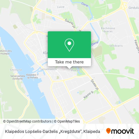 Карта Klaipėdos Lopšelis-Darželis „Kregždutė“