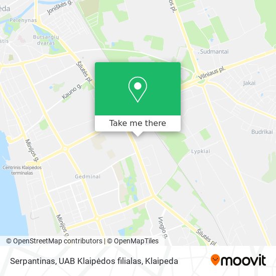 Serpantinas, UAB Klaipėdos filialas map