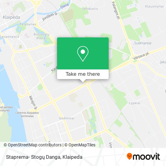 Карта Staprema- Stogų Danga