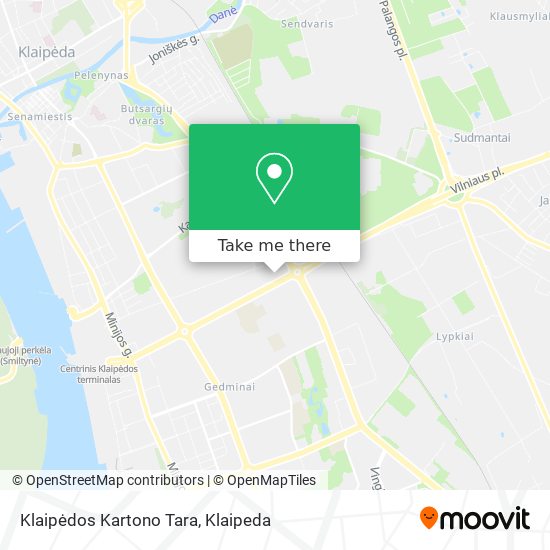 Карта Klaipėdos Kartono Tara