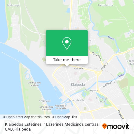 Карта Klaipėdos Estetinės ir Lazerinės Medicinos centras, UAB