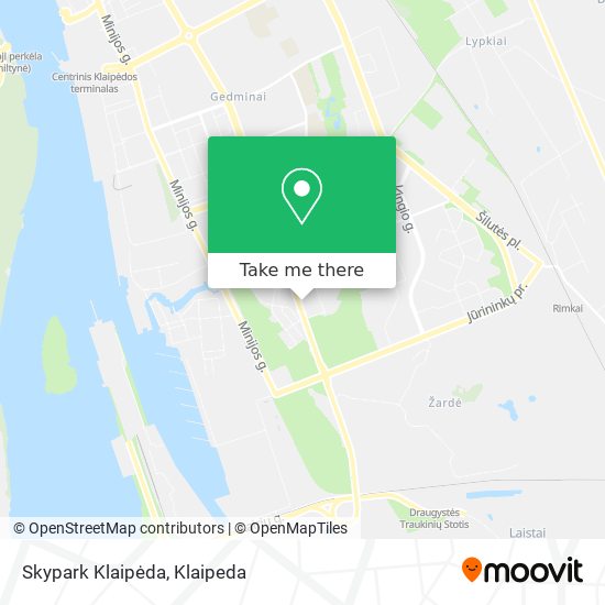Skypark Klaipėda map