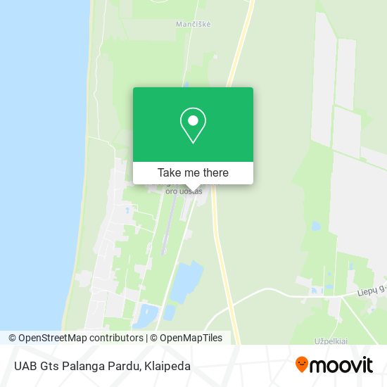 UAB Gts Palanga Pardu map