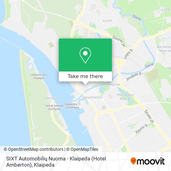 SIXT Automobilių Nuoma - Klaipeda (Hotel Amberton) map