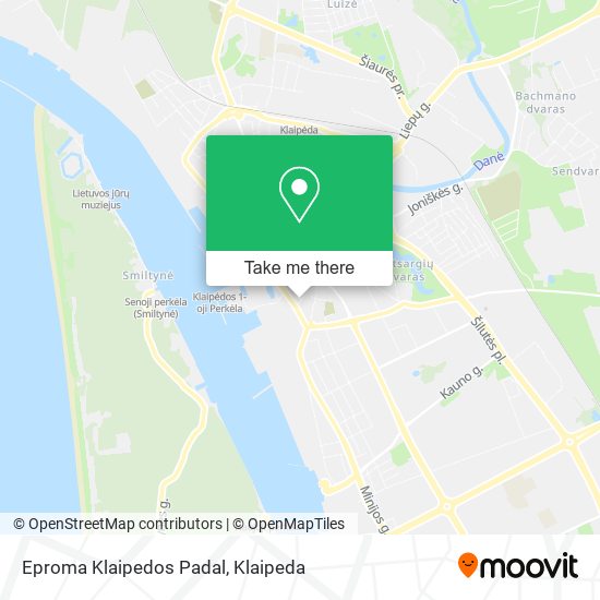 Карта Eproma Klaipedos Padal