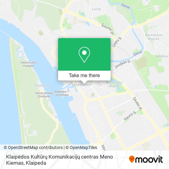 Карта Klaipėdos Kultūrų Komunikacijų centras Meno Kiemas