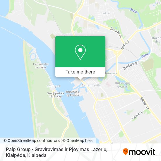 Карта Palp Group - Graviravimas ir Pjovimas Lazeriu, Klaipėda