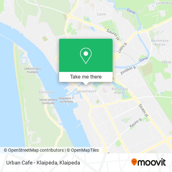 Карта Urban Cafe - Klaipėda