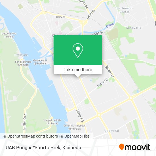 UAB Pongas*Sporto Prek map