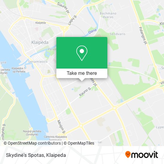 Skydinė's Spotas map