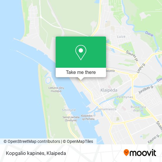Карта Kopgalio kapinės