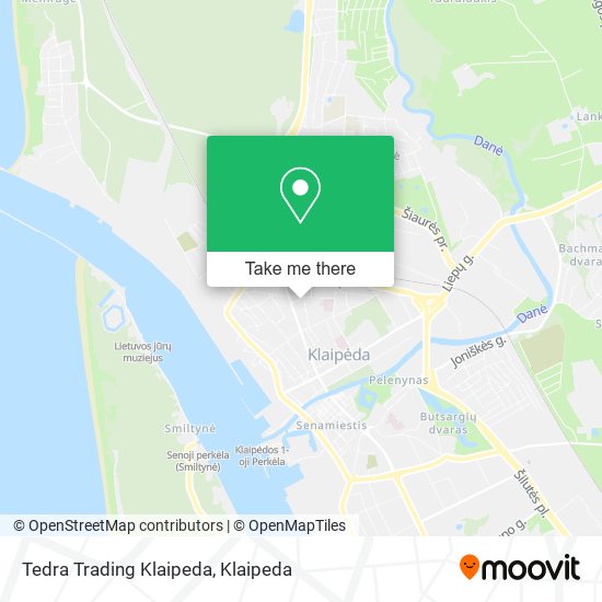 Tedra Trading Klaipeda map