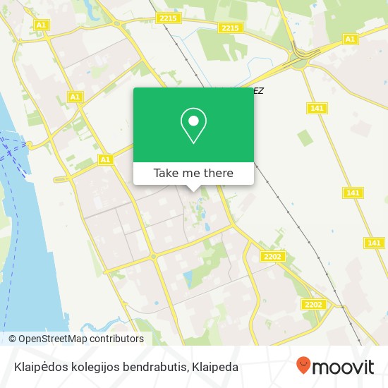 Карта Klaipėdos kolegijos bendrabutis