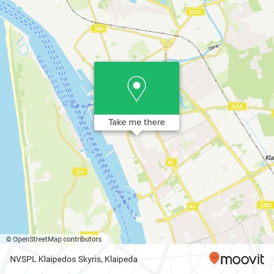 NVSPL Klaipedos Skyris map